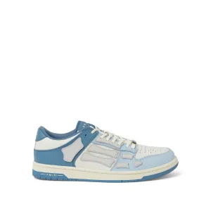 Two-Tone Skeleton Sneaker in Blue/White/Blue