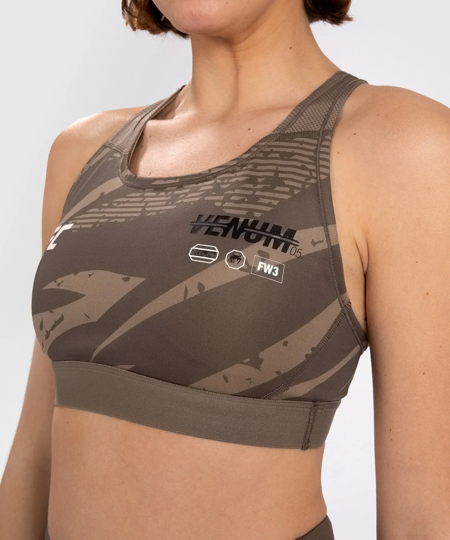 UFC Adrenaline by Venum Fight Week Women’s Sports Bra - Desert Camo