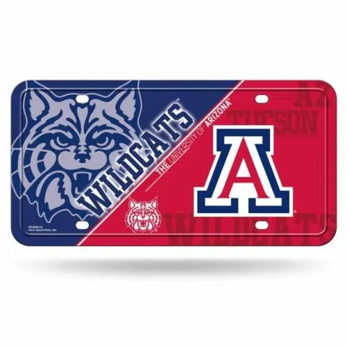 University of Arizona Wildcats Metal License Plate