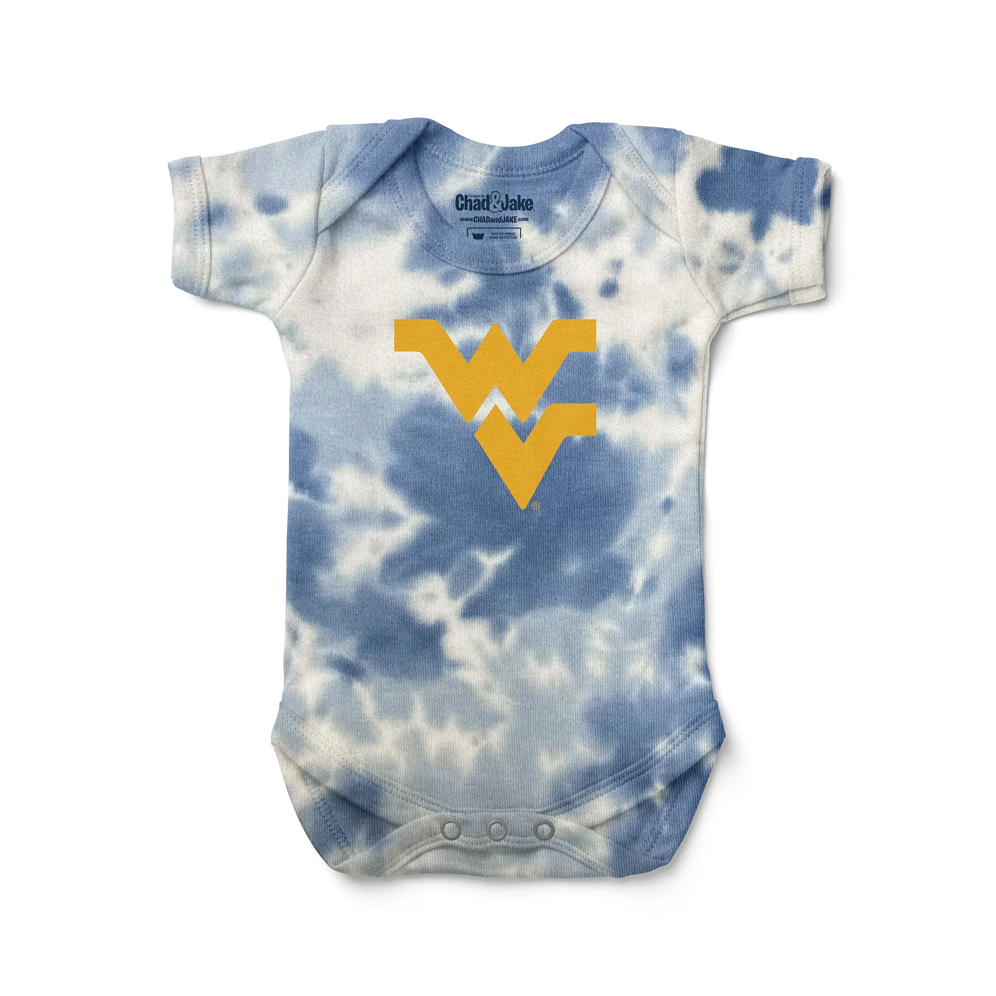 West Virginia Mountaineers Tie Dye Bodysuit