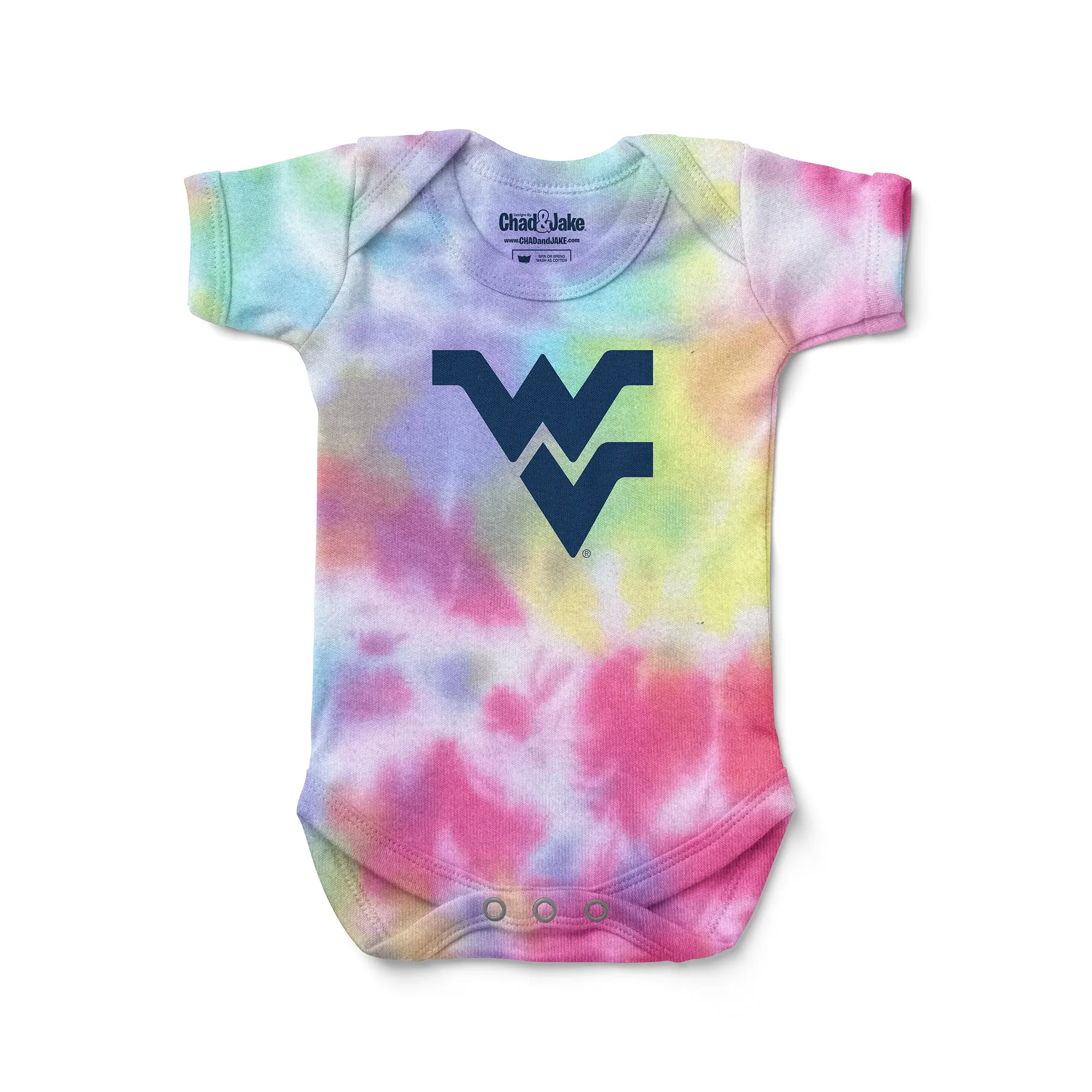 West Virginia Mountaineers Tie Dye Bodysuit