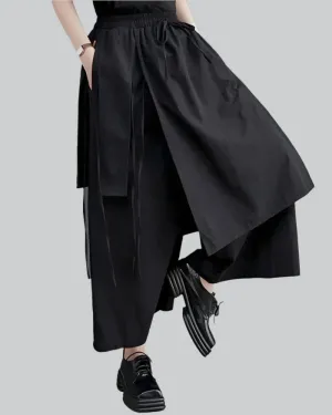 Women Double Layered Hakama Pants