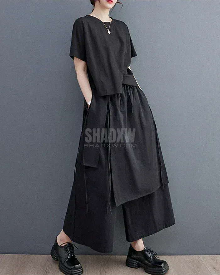 Women Double Layered Hakama Pants