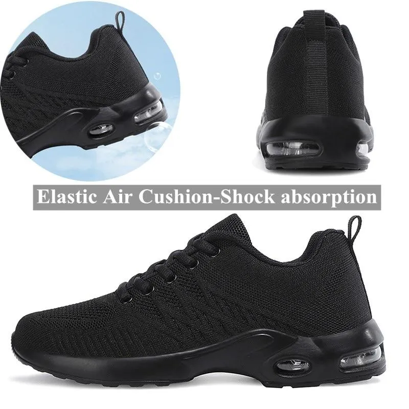 Women Flats Sneakers Breathable Knitting Outdoor Casual Shoes  Running Shoes