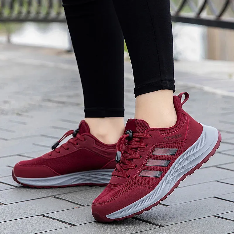 Women's Casual Sneakers, Comfortable And Soft Middle-Aged And Elderly Walking Shoes, Lightweight, Breathable, Brand