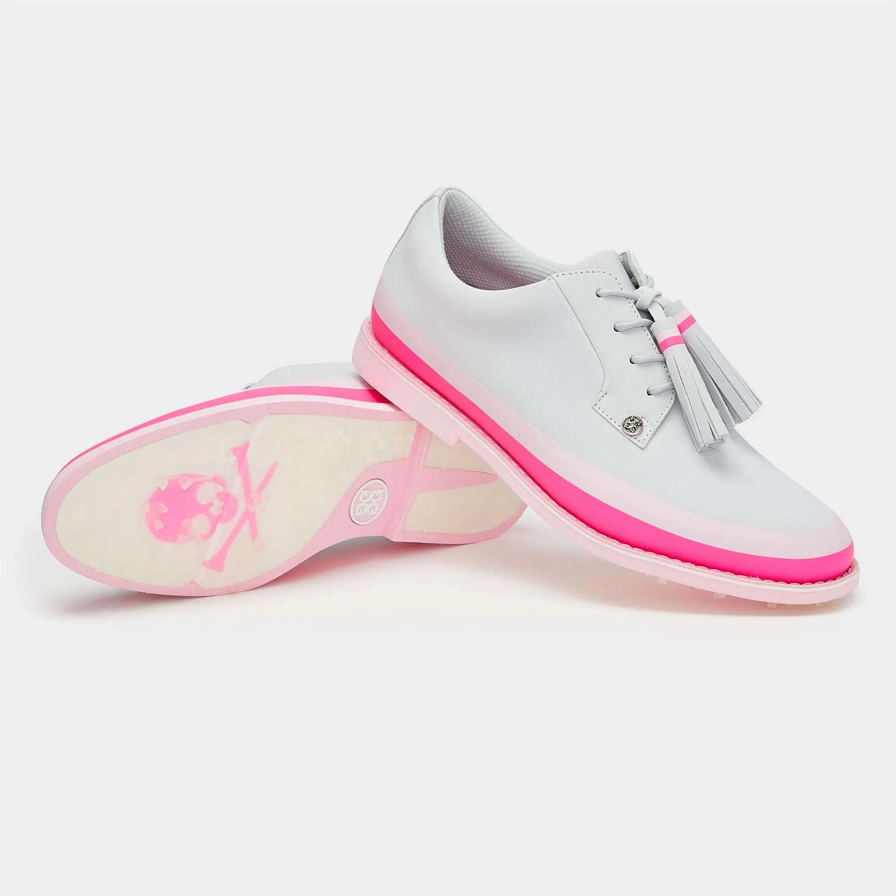 Womens Gallivanter Pebble Leather Tassel Tuxedo Golf Shoe Nimbus - SS24