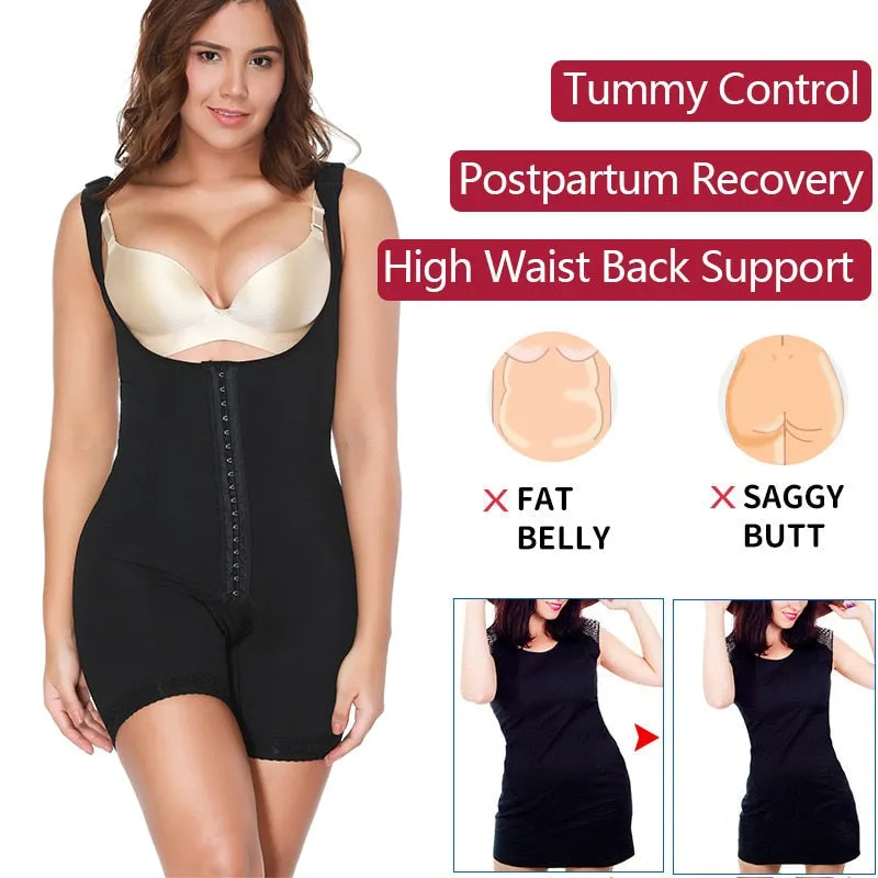 Women's High Compression Post-Surgical Belly Underbust Slimming Bodysuit