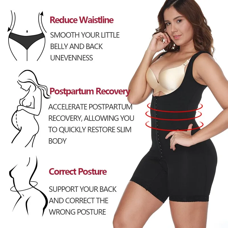 Women's High Compression Post-Surgical Belly Underbust Slimming Bodysuit