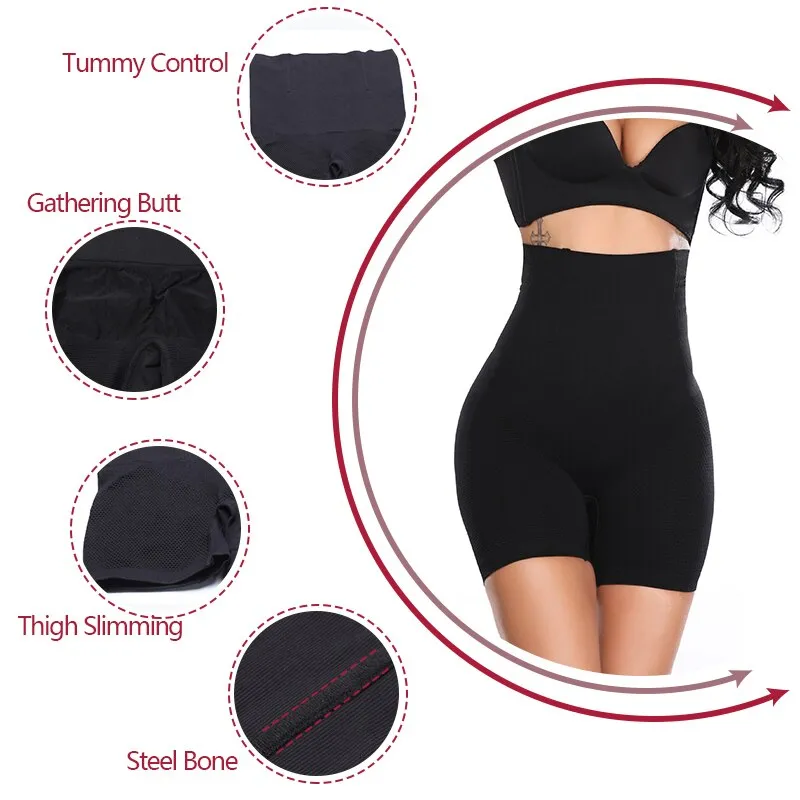 Women's Mesh High Waist Butt Lifter Postpartum Control Panties Shapewear