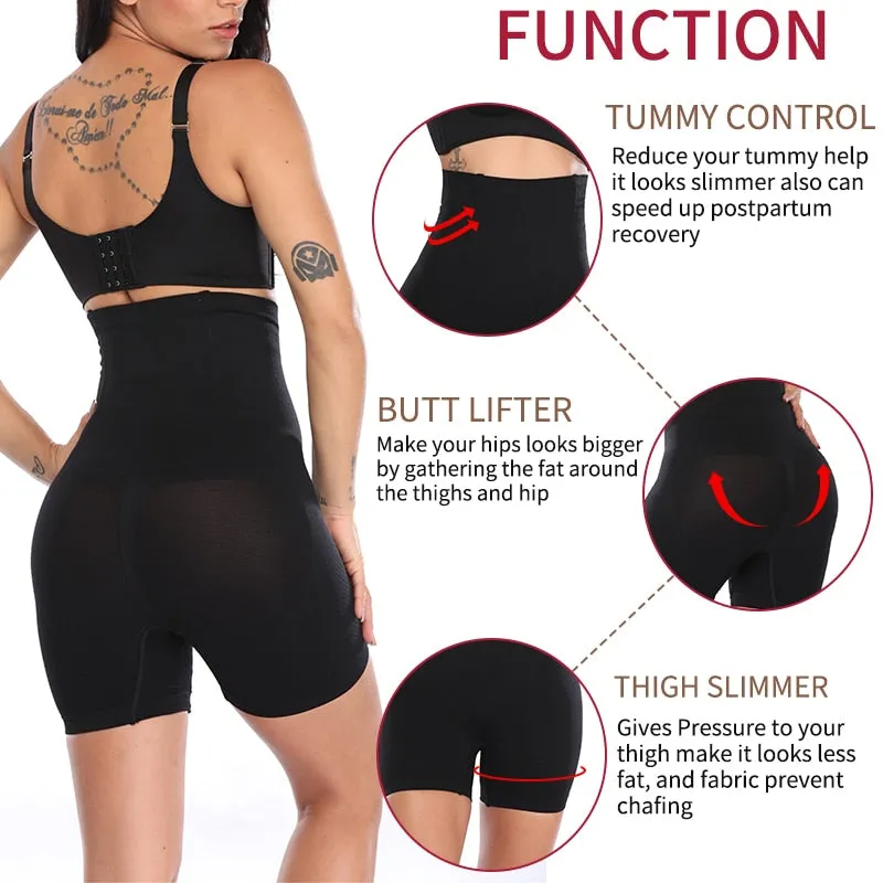 Women's Mesh High Waist Butt Lifter Postpartum Control Panties Shapewear