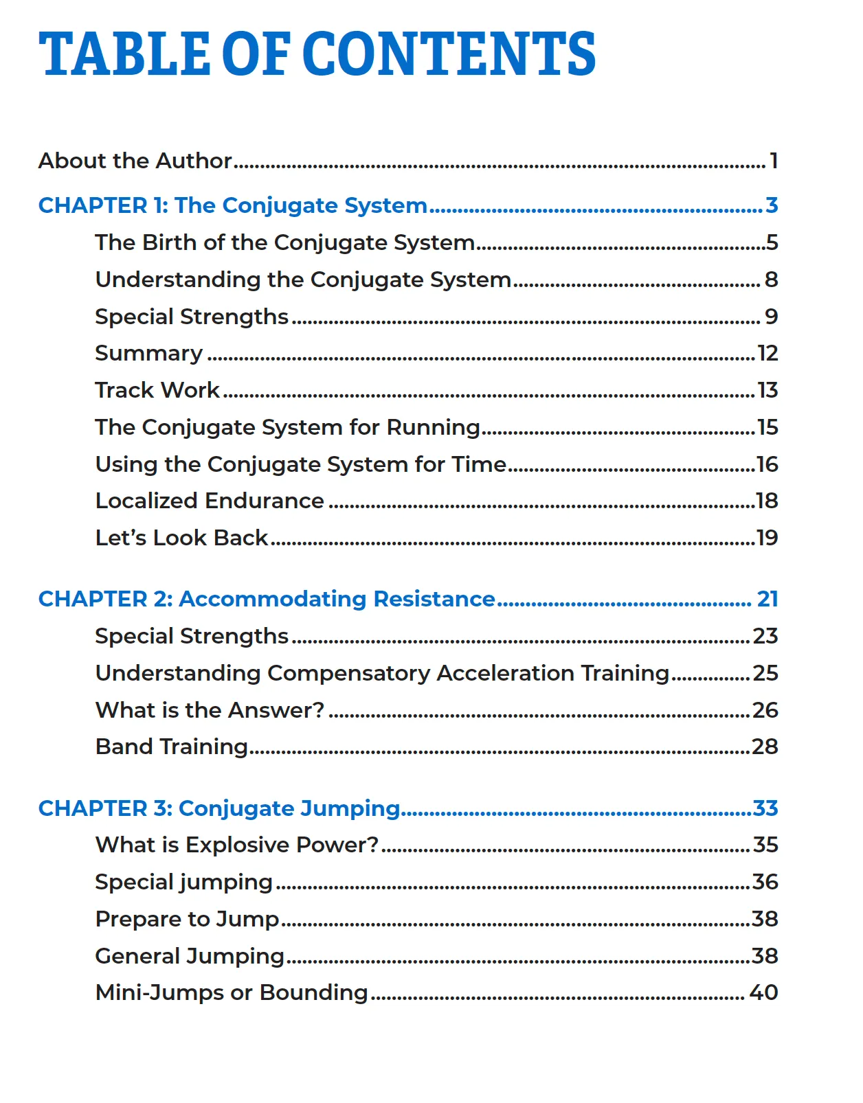 WSBB Books - The Conjugate Method