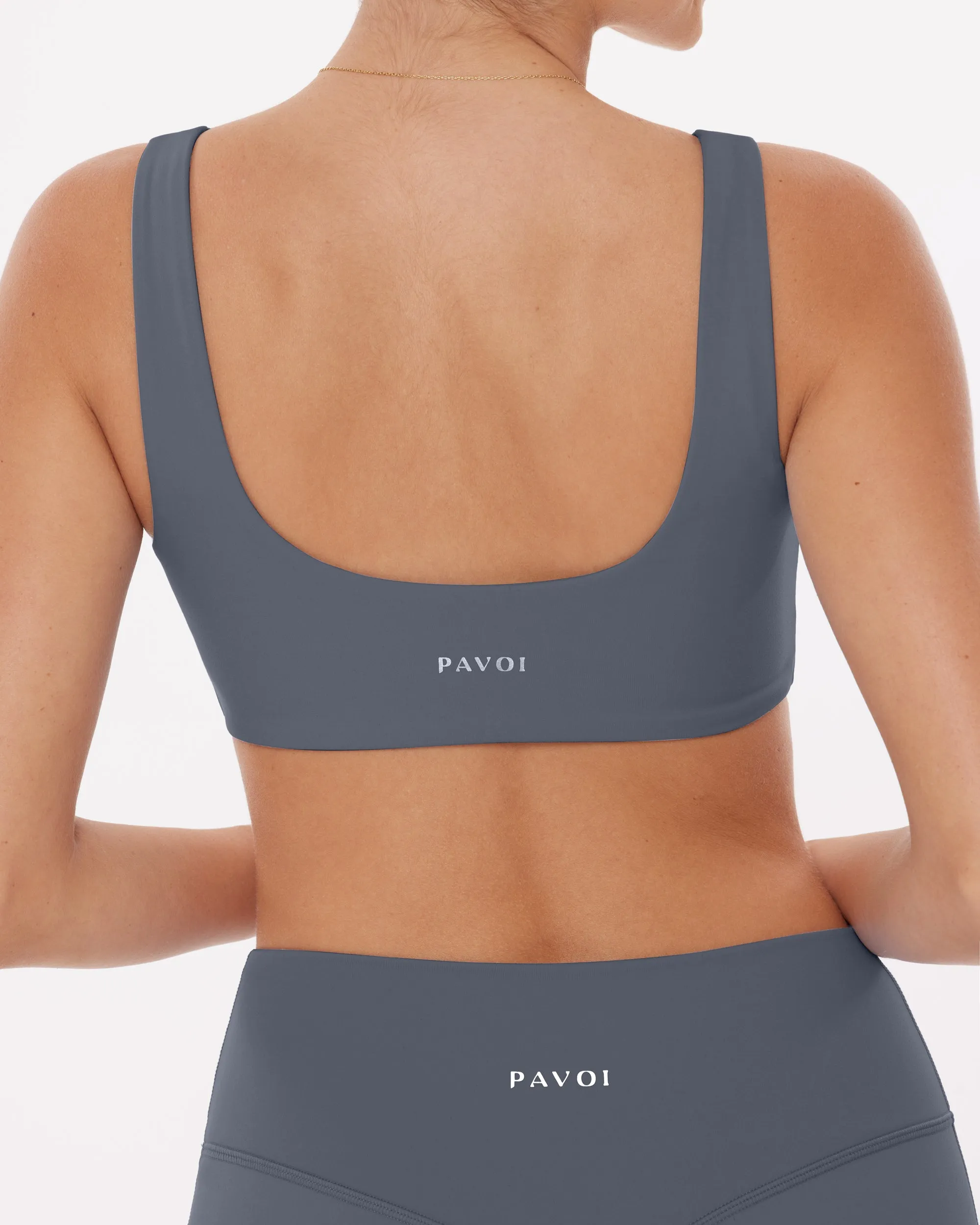 Yoga Low-Impact Scoop Neck Padded Sports Bra