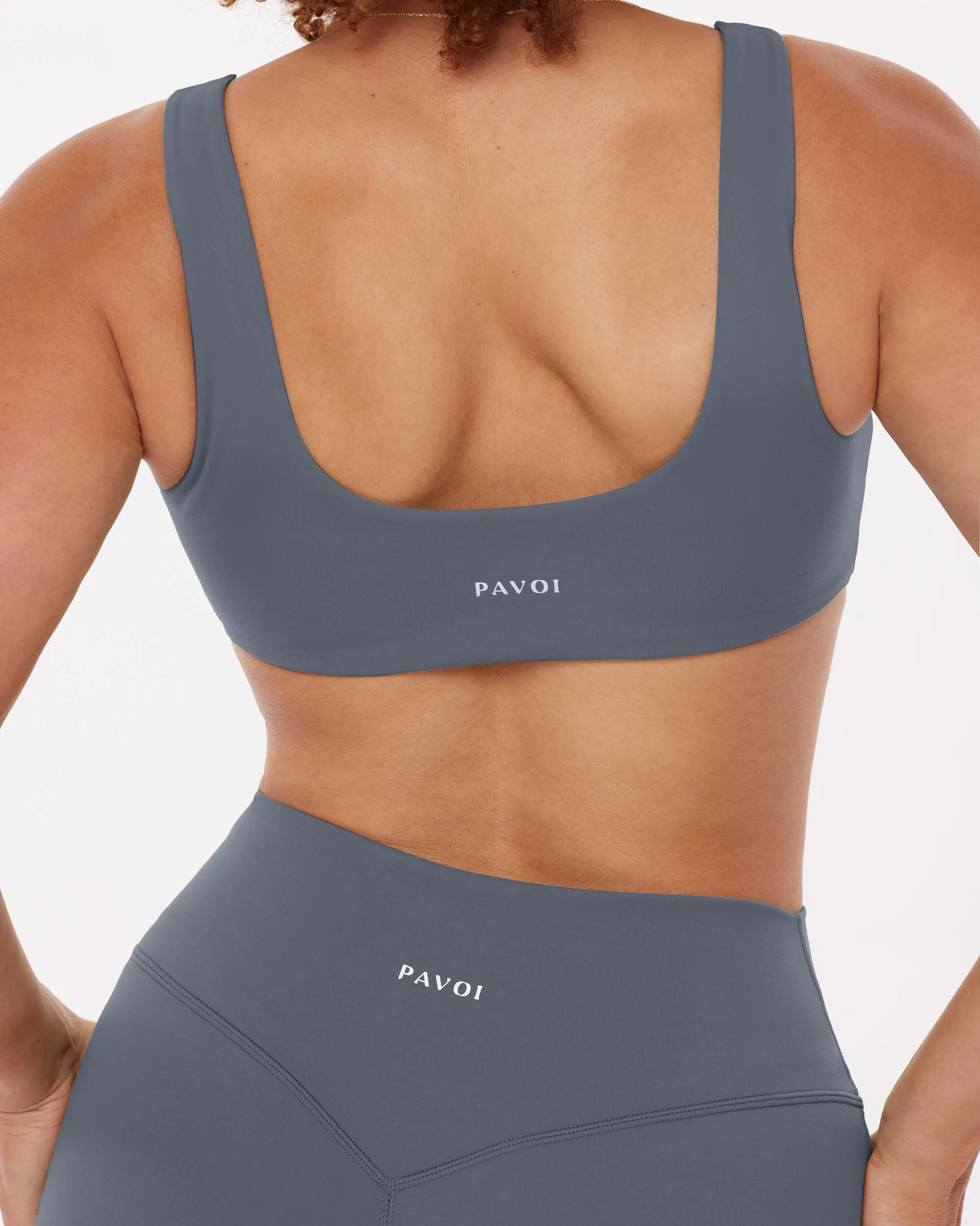 Yoga Low-Impact Scoop Neck Padded Sports Bra